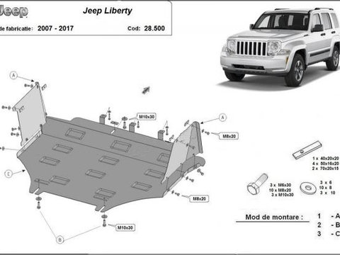 Scut motor metalic Jeep Liberty 2008-2012