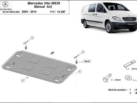 Scut motor metalic Mercedes Vito W639 2.2Diesel 2x4 2003-2014