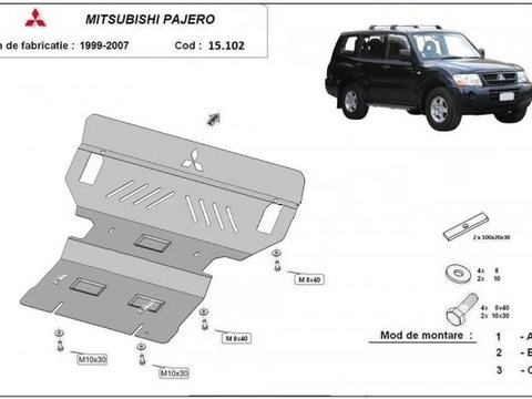Scut motor metalic Mitsubishi Pajero 3 (V60, V70) 1998-2007