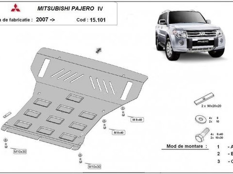 Scut motor metalic Mitsubishi Pajero 4 (V80,V90) 2007-prezent