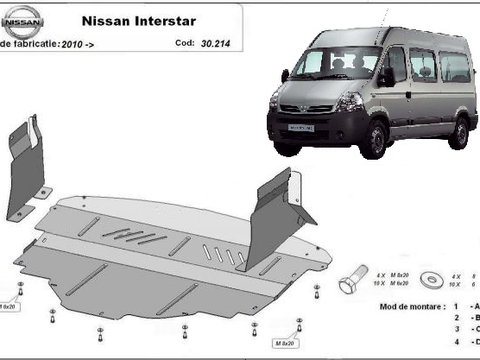 Scut motor metalic Nissan Interstar 2010-prezent