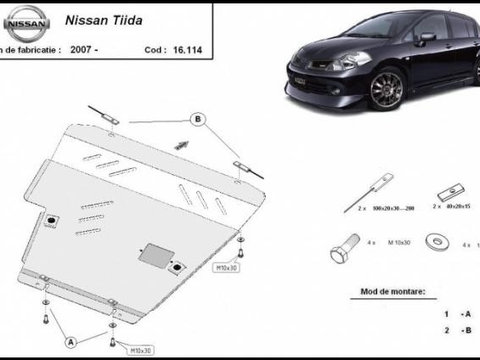 Scut motor metalic Nissan Tiida 2007-2012