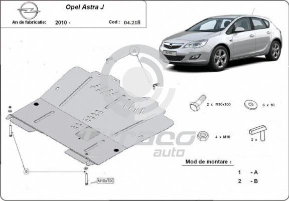 Scut motor metalic Opel Astra J 2008-2016