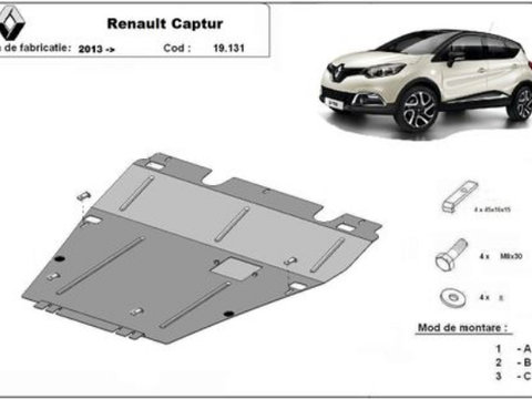 Scut motor metalic Renault Captur 2013-2019