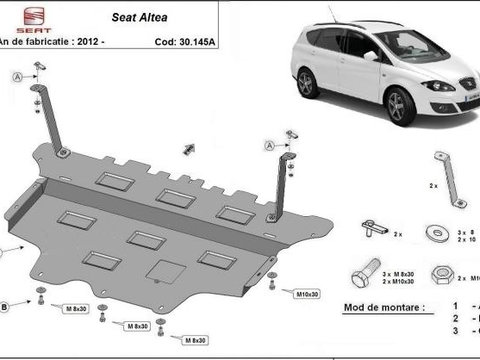 Scut motor metalic Seat Altea Cutie Automata 2012-prezent