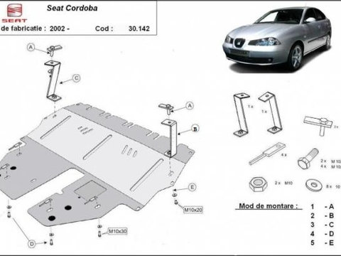 Scut motor metalic Seat Cordoba - Benzina 2003-2009