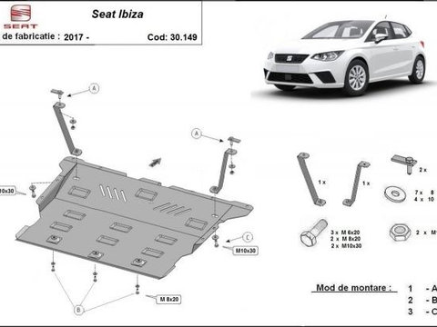 Scut motor metalic Seat Ibiza 2017-prezent