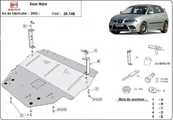 Scut motor metalic Seat Ibiza - Diesel 2