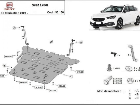 Scut motor metalic Seat Leon 2020-prezent