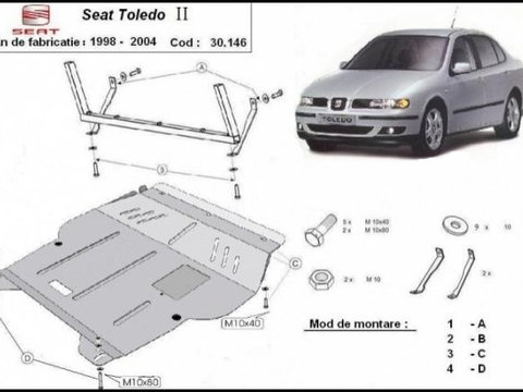 Scut motor metalic Seat Toledo II 1999-2004