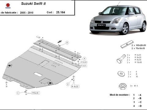 Scut motor metalic Suzuki Swift 2005-2010