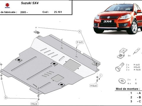 Scut motor metalic Suzuki SX 4 2006-2014