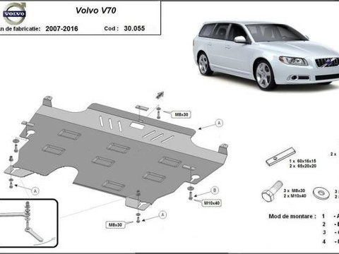 Scut motor metalic Volvo V70 2007-2016