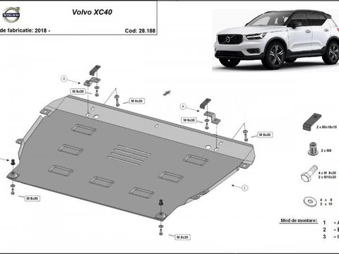 Scut motor metalic Volvo XC40 2017-2023