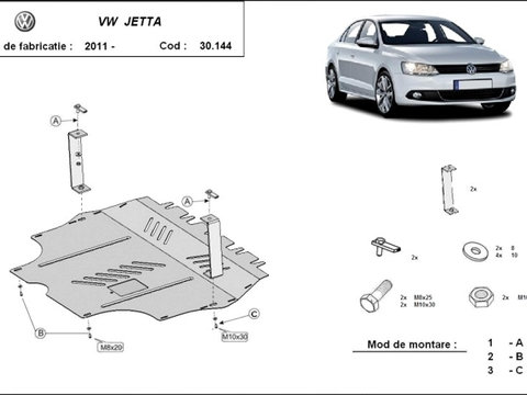 Scut motor metalic VW Jetta 2011-prezent