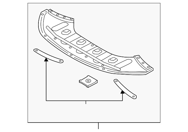 Scut plastic sub bara (SPORT) HYUNDAI SONATA 17-19 cod origine 29110-C2500