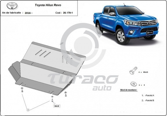 Scut radiator metalic Toyota Hilux Revo 2016-2021