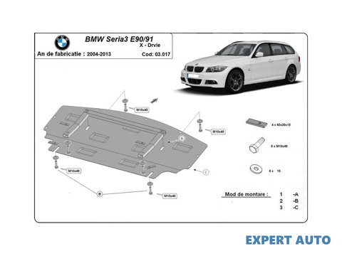 Scut sub bara fata si radiator bmw seria 3 - e90 BMW Seria 3 (2005->) [E91] #5