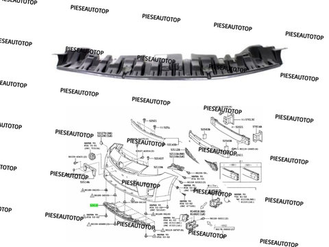 Scut sub bara fata Toyota Prius 2009-2012 NOU 52618-47010