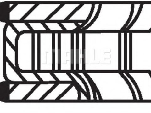 Segmenti piston BMW Seria 5 Touring (E61) (2004 - 2010) MAHLE ORIGINAL 081 RS 00101 0N0