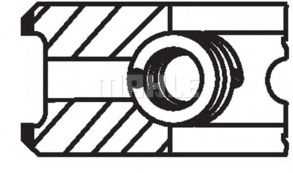 Segmenti piston FORD FUSION (JU_) (2002 - 2012) MAHLE ORIGINAL 040 05 N0