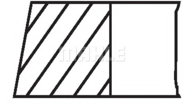 Segmenti piston SEAT IBIZA Mk IV (6L1) (2002 - 2009) MAHLE ORIGINAL 030 61 N0