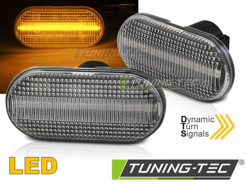 Semnale Semnalizatoare ALB LED SEQ compatibila RENAULT CLIO / MEGANE / SCENIC / TWINGO