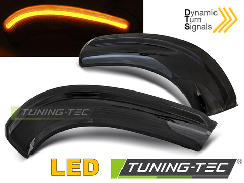 Semnale Semnalizatoare IN THE MIRROR SMOKE LED SEQ compatibila VW GOLF 5 / GOLF PLUS / JETTA / PASSAT, SHARAN