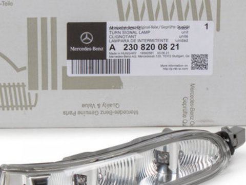 Semnalizare Oglinda Dreapta Oe Mercedes-Benz SL R230 2001-2012 A2308200821 SAN39215