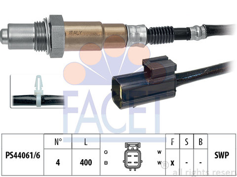 Senzor 10 7198 FACET pentru Mazda Eunos Mazda Xedos Chevrolet Lacetti Chevrolet Nubira Chevrolet Optra Daewoo Kalos Daewoo Nubira Daewoo Lacetti Chevrolet Kalos Chevrolet Aveo