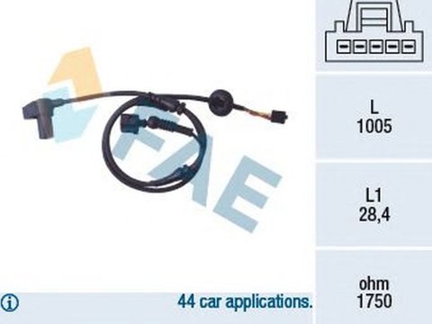 Senzor ABS AUDI A4 8E2 B6 FAE 78097