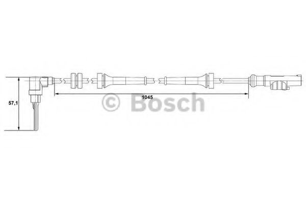 Senzor ABS FIAT PUNTO (188) (1999 - 2016) Bosch 0 