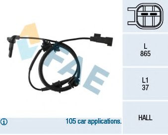 Senzor ABS OPEL ZAFIRA TOURER C (P12) (2011 - 2016
