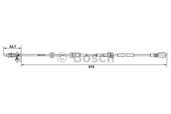 Senzor ABS PEUGEOT EXPERT Tepee (VF3V_) (2007 - 2016) Bosch 0 265 007 790