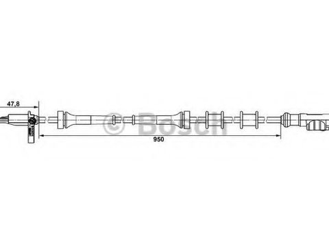 Senzor ABS PEUGEOT RANCH microbus (5F) (1996 - 2016) Bosch 0 265 007 883