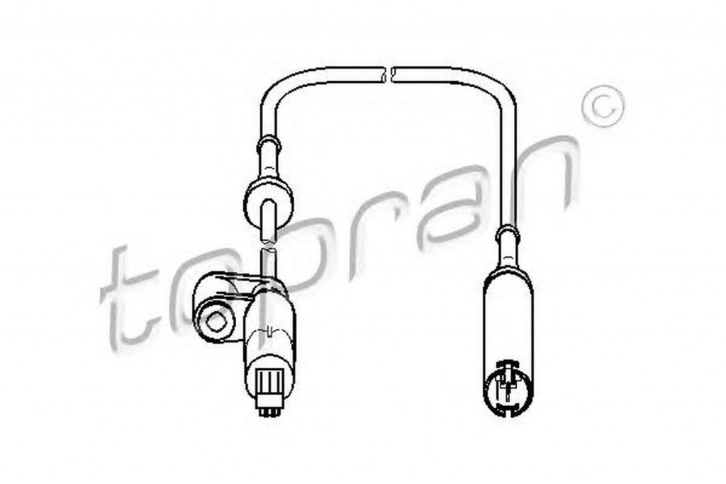 Senzor ABS roata BMW 3 cupe E36 TOPRAN 500882