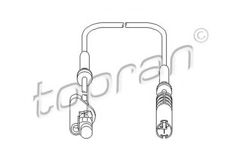 Senzor ABS roata BMW 5 E39 TOPRAN 500983