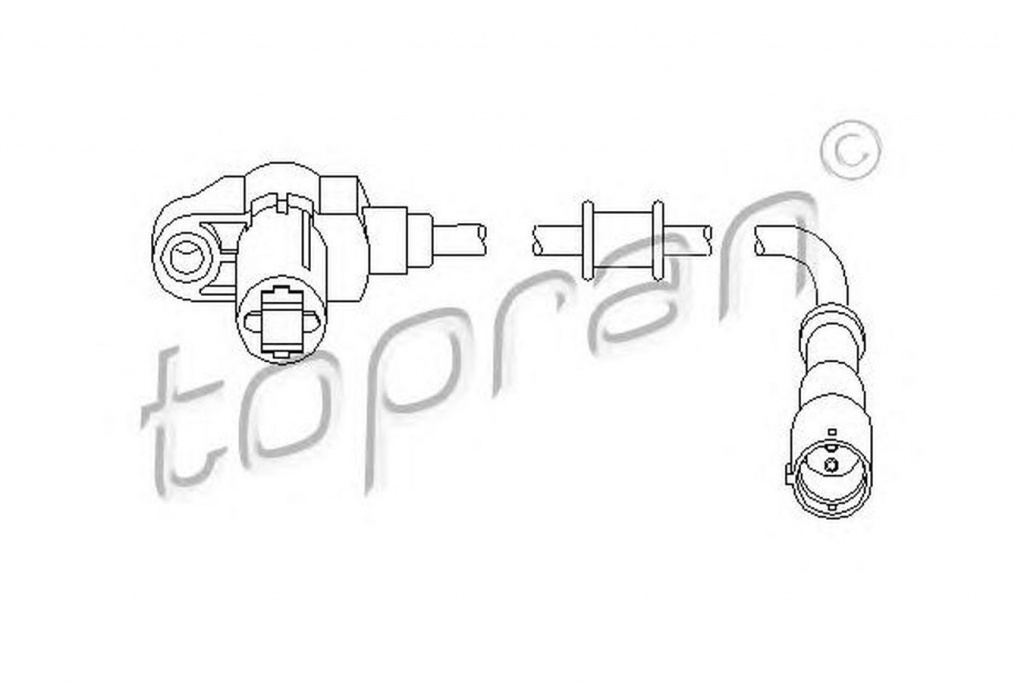 Senzor ABS roata OPEL CORSA B 73 78 79 TOPRAN 207449