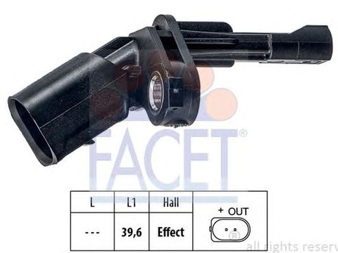 Senzor ABS roata VW GOLF V 1K1 FACET FA 21.0009