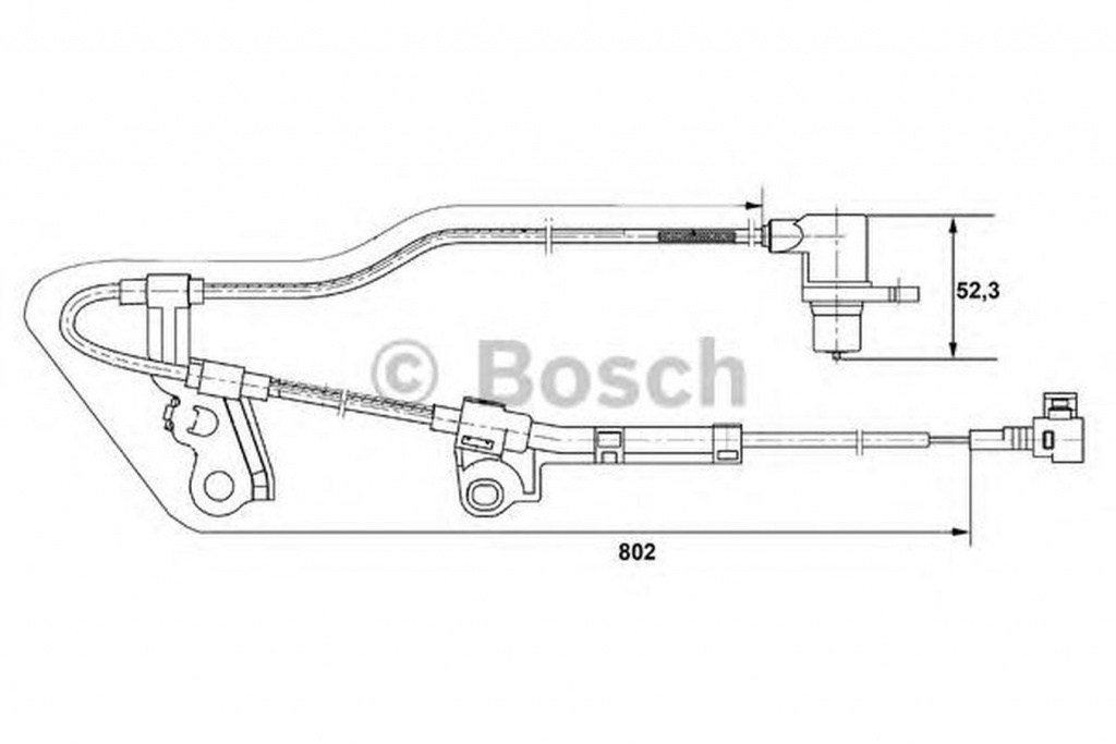 Senzor ABS TOYOTA AVENSIS limuzina T25 BOSCH 0265006676