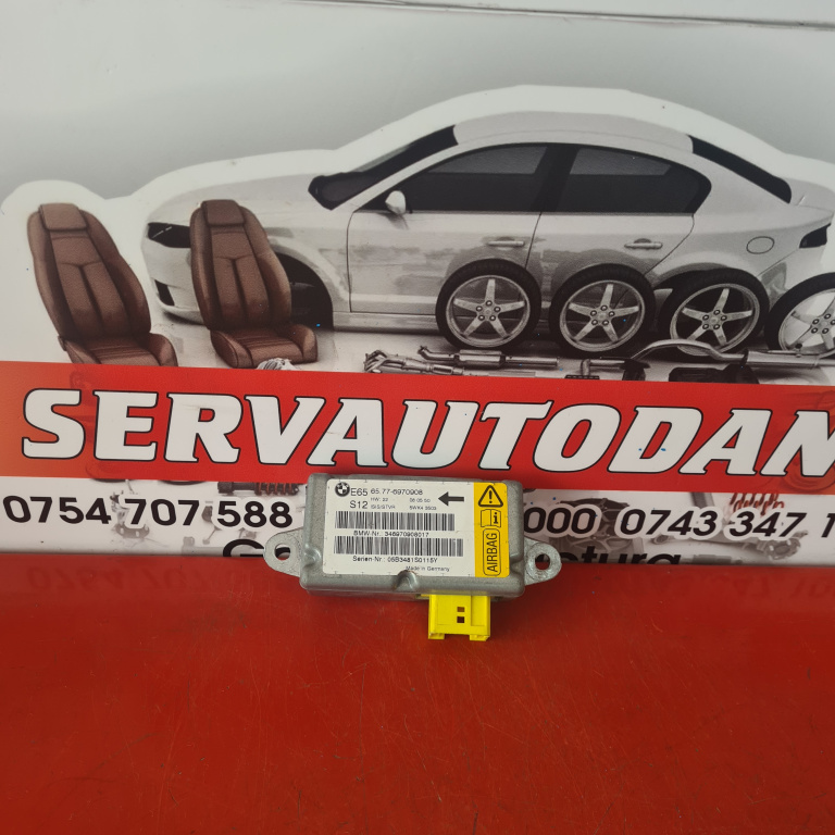 Senzor airbag BMW Seria 7 (2001-2008) [E65, E66] 3.0 Motorina 2007, 65776970908 / 6970908 / 65776970906 / 6970906