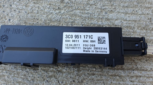 Senzor alarma VW Passat B7, 2011, 3C0951