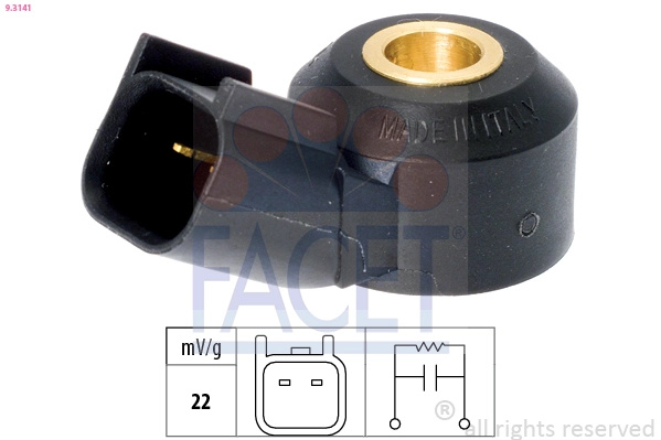 Senzor batai FACET 9.3141 model FORD MONDEO III Turnier (BWY) QJBA; QJBB 2198cc 155cp 114kW 2000 2001 2002 2003 2004 2005 2006 2007