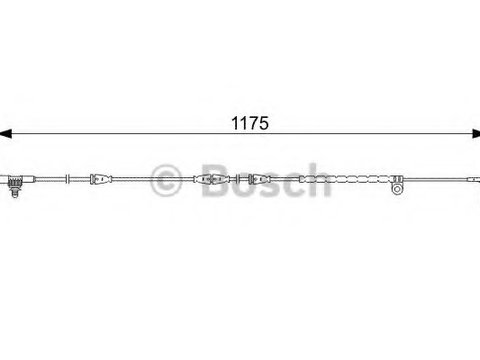 Senzor de avertizare uzura placute de frana 1 987 473 032 BOSCH pentru Land rover Discovery Land rover Lr4 Land rover Lr3 Peugeot Traveller