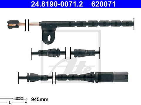 Senzor de avertizare uzura placute de frana 24 8190-0071 2 ATE pentru Bmw X6 Bmw X5