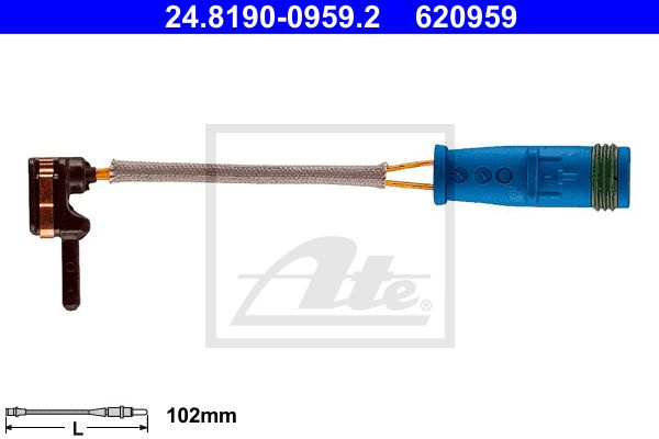 Senzor de avertizare uzura placute de frana 24 8190-0959 2 ATE pentru Mercedes-benz S-class Mercedes-benz Sl Mercedes-benz E-class Mercedes-benz Cls