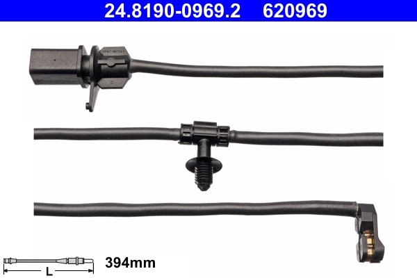 Senzor de avertizare,uzura placute de frana ATE 24.8190-0969.2 pentru AUDI Q7 (4MB, 4MG) 2015-2025