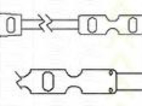 Senzor de avertizare,uzura placute de frana BMW 1 (E81), BMW 3 limuzina (E90), BMW 3 Touring (E91) - TRISCAN 8115 11046