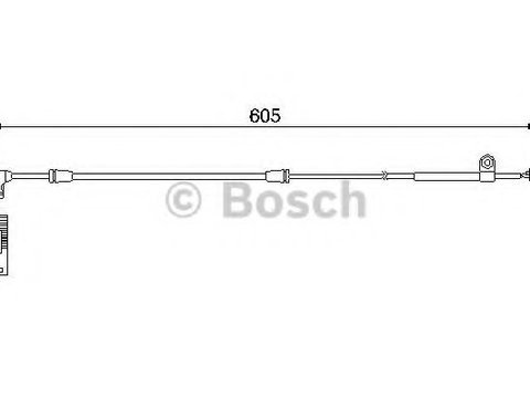 Senzor de avertizare,uzura placute de frana BMW 3 Compact (E46) (2001 - 2005) BOSCH 1 987 474 943