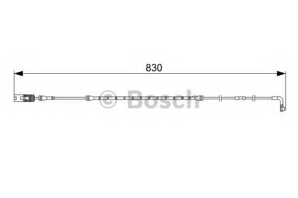 Senzor de avertizare,uzura placute de frana BMW 7 (E65, E66, E67) (2001 - 2009) BOSCH 1 987 473 043